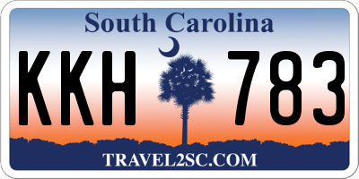 SC license plate KKH783