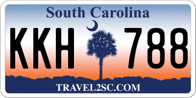 SC license plate KKH788