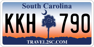 SC license plate KKH790