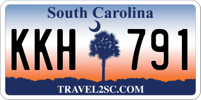SC license plate KKH791