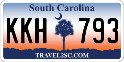 SC license plate KKH793
