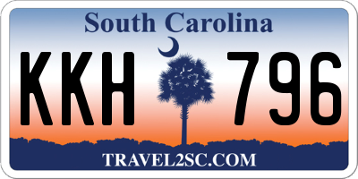 SC license plate KKH796