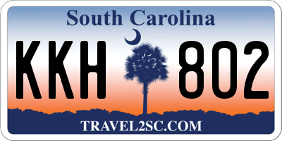 SC license plate KKH802