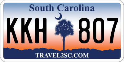 SC license plate KKH807