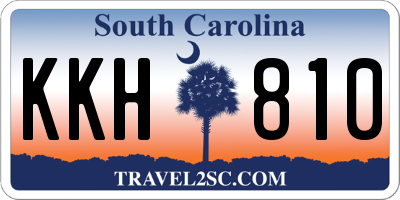 SC license plate KKH810