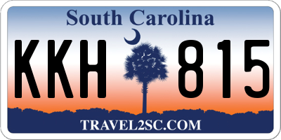 SC license plate KKH815