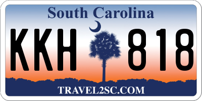 SC license plate KKH818