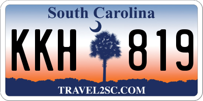 SC license plate KKH819