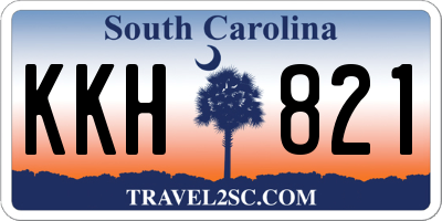 SC license plate KKH821