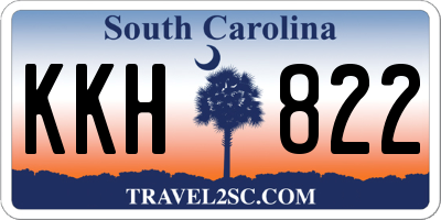 SC license plate KKH822