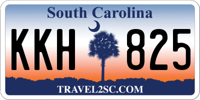 SC license plate KKH825