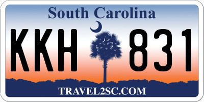 SC license plate KKH831