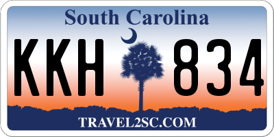 SC license plate KKH834