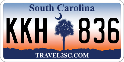 SC license plate KKH836