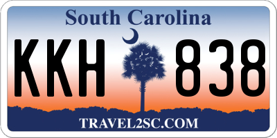 SC license plate KKH838