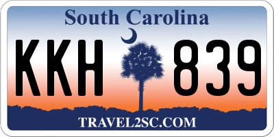 SC license plate KKH839