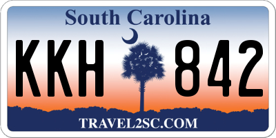 SC license plate KKH842