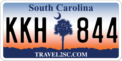 SC license plate KKH844