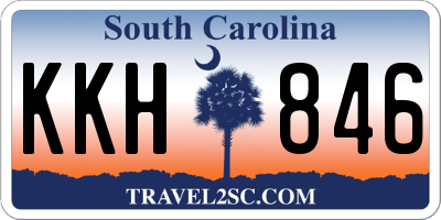 SC license plate KKH846