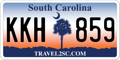 SC license plate KKH859