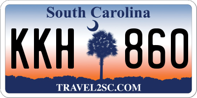 SC license plate KKH860