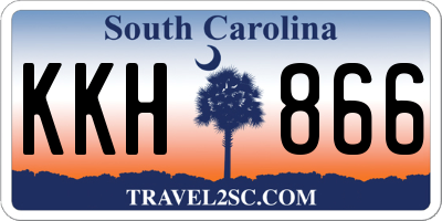 SC license plate KKH866