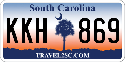 SC license plate KKH869