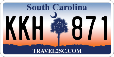 SC license plate KKH871