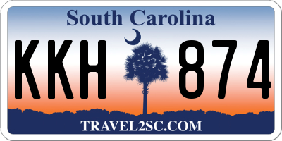 SC license plate KKH874