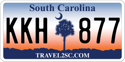 SC license plate KKH877