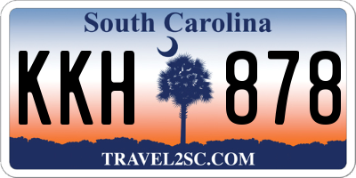 SC license plate KKH878