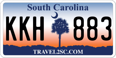 SC license plate KKH883