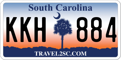 SC license plate KKH884