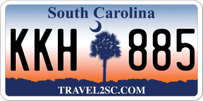 SC license plate KKH885