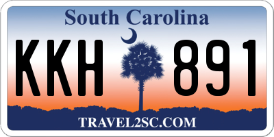 SC license plate KKH891