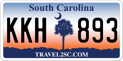 SC license plate KKH893
