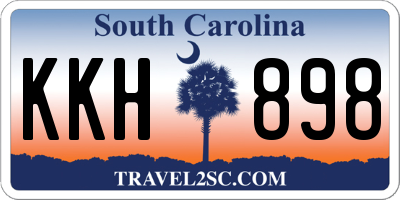 SC license plate KKH898