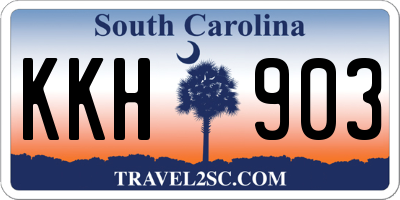 SC license plate KKH903