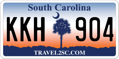 SC license plate KKH904