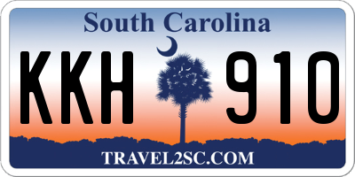 SC license plate KKH910