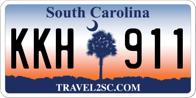 SC license plate KKH911