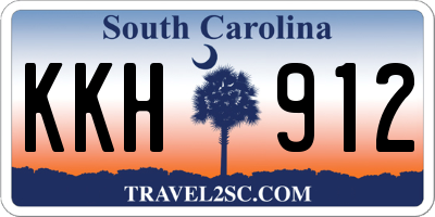 SC license plate KKH912