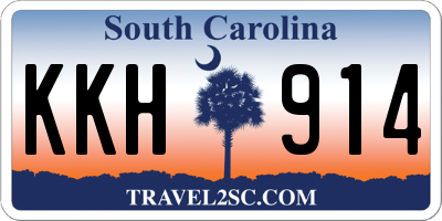 SC license plate KKH914