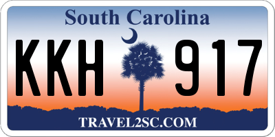 SC license plate KKH917