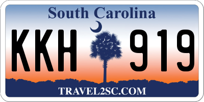SC license plate KKH919