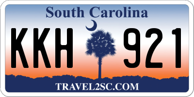 SC license plate KKH921
