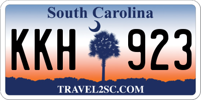 SC license plate KKH923