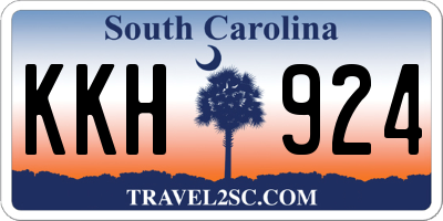 SC license plate KKH924