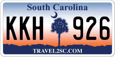 SC license plate KKH926
