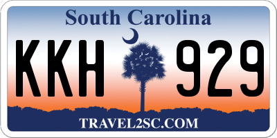 SC license plate KKH929